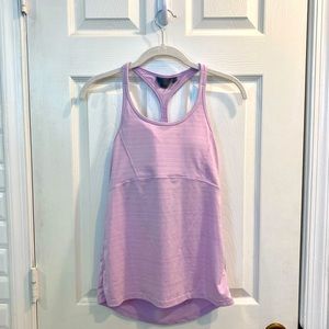 athleta purple workout built in bra tank top